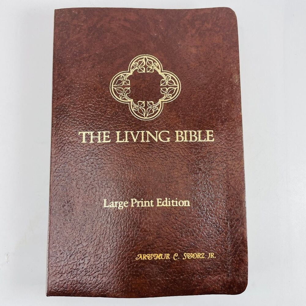 Omaha Storz Family The Living Bible Kenneth Taylor 1984 Large Print Red Letter